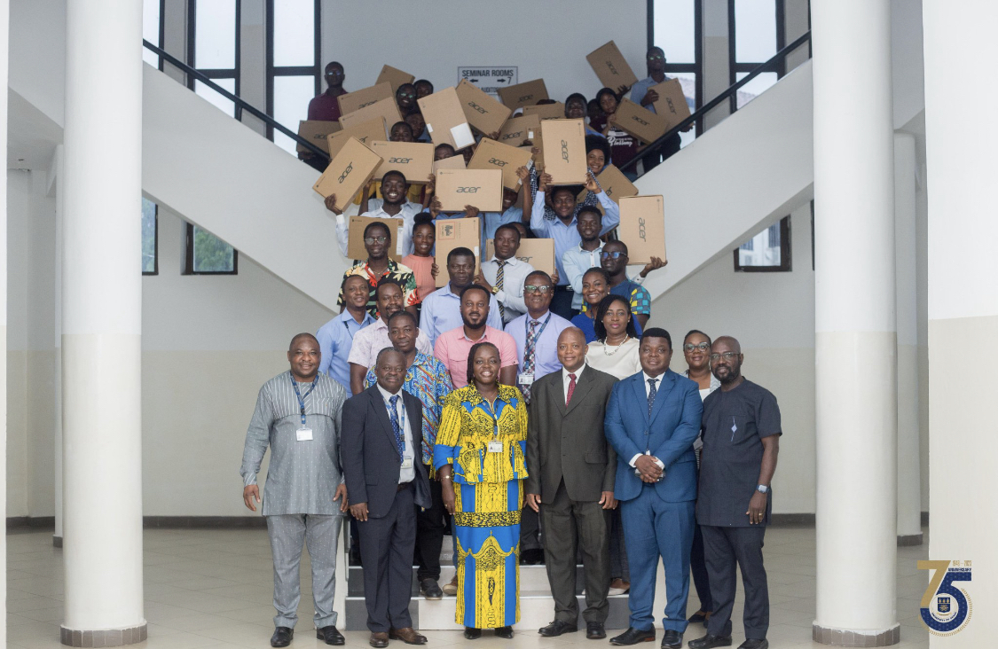 University of Ghana shares 50 laptops to students under its 'One